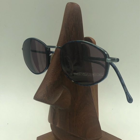 Albert Nipon Black/Blue Oval Sunglasses Frames - Picture 3 of 6